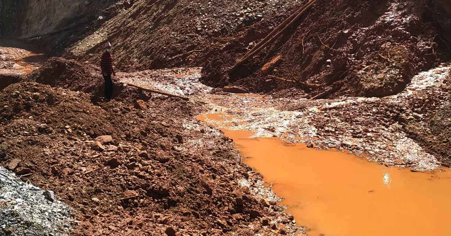 बाढीपहिराले मध्यपहाडी राजमार्गको ४० किलोमिटर क्षतिग्रस्त