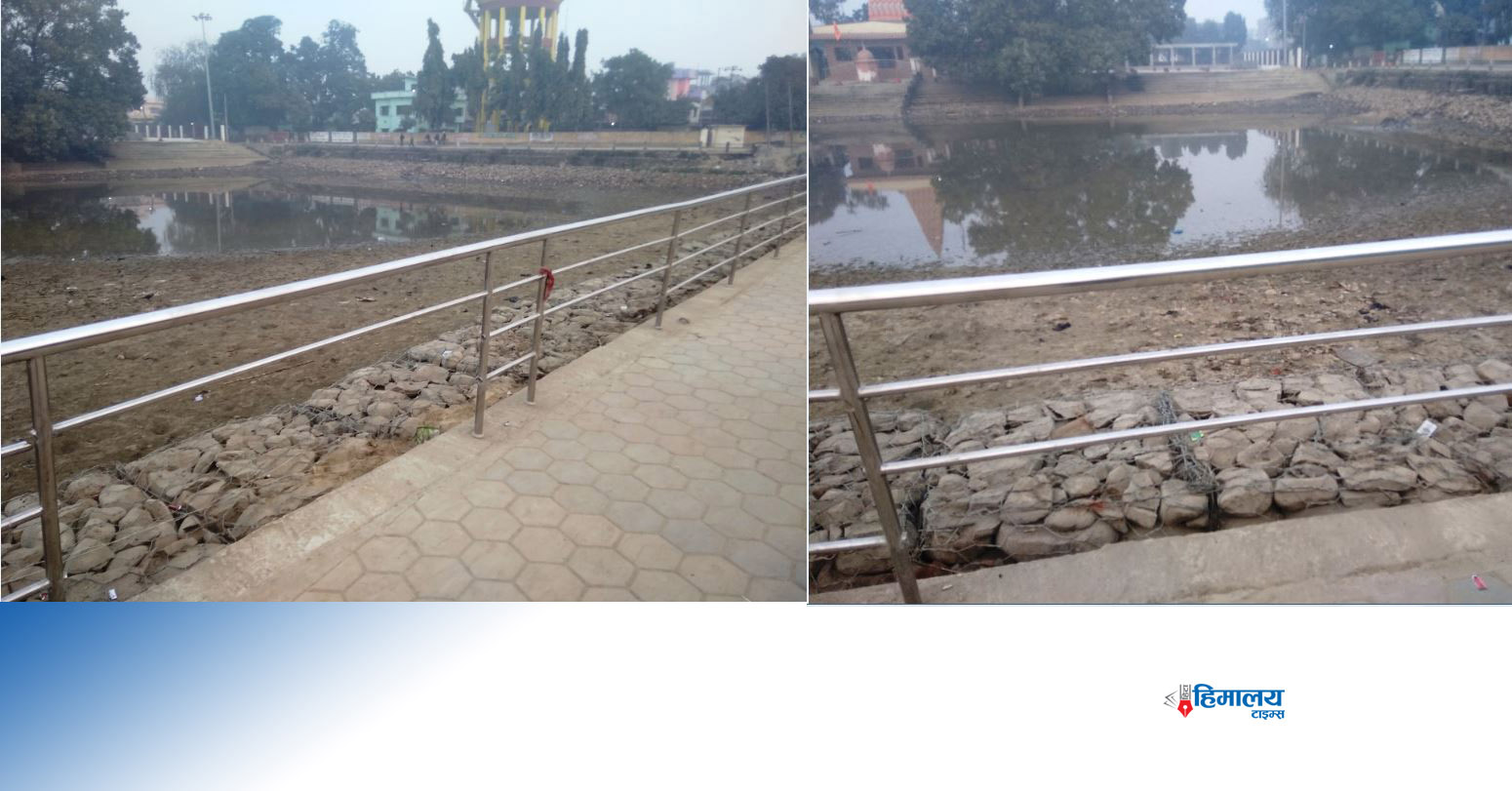 मन्दिर परिसरमा लगाइएका स्टीलका रेलिङ्ग दिनहुँ चोरी हुँदै