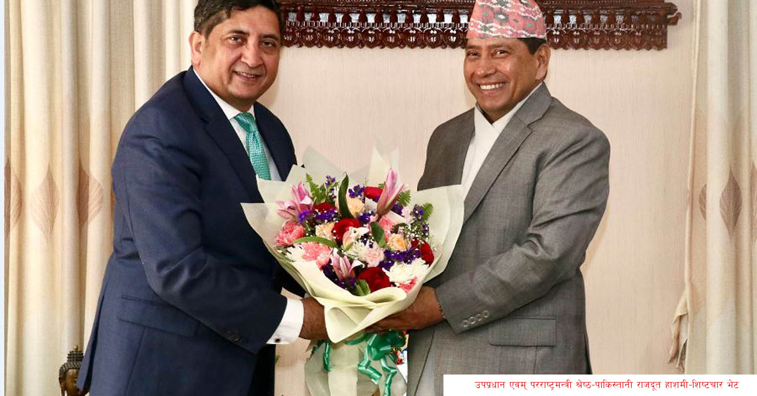 उपप्रधानमन्त्री श्रेष्ठसँग तीन देशका राजदूतको भेट
