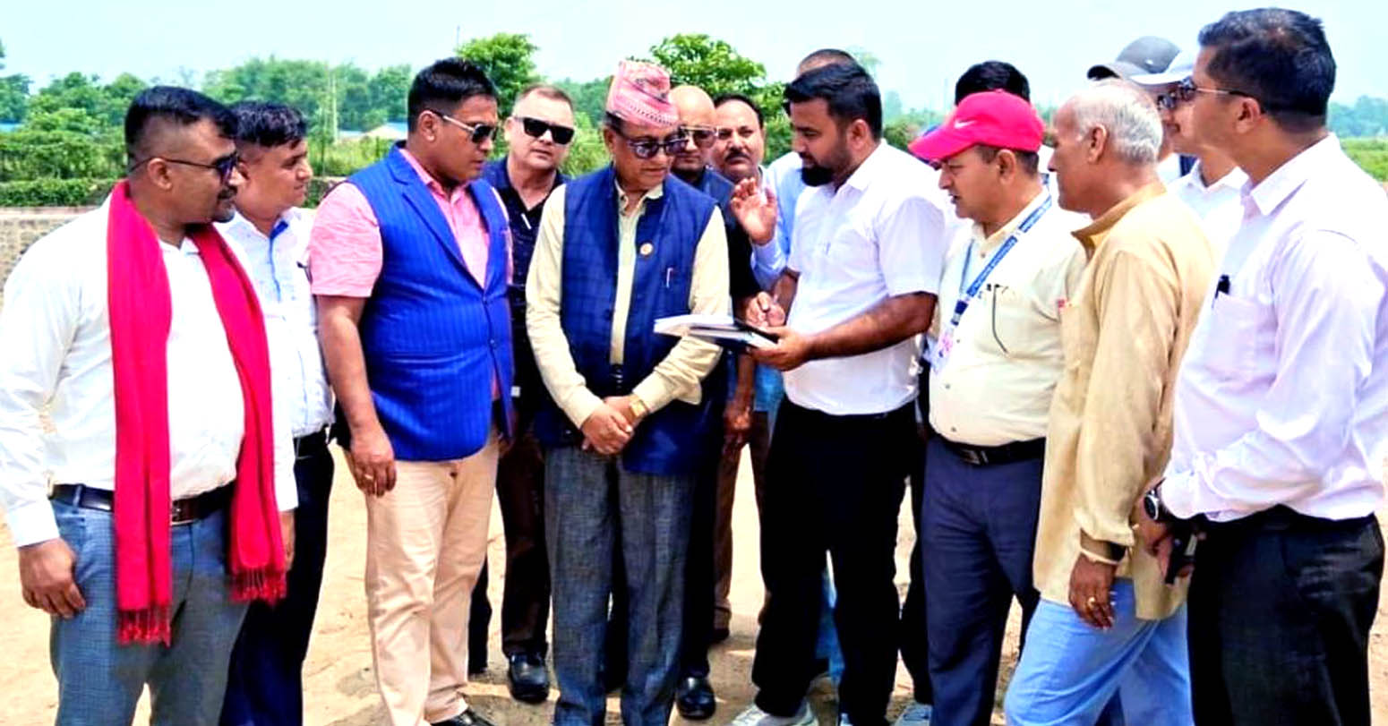 सौराह नजिक पर्यटकीय पार्क : तीन महिनामा ५५ प्रतिशत काम