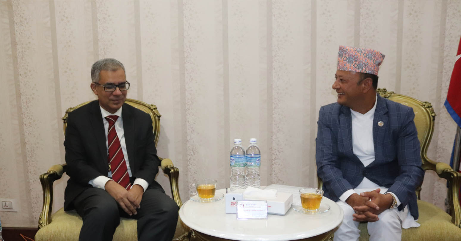 ऊर्जामन्त्री खड्कासँग नेपालका लागि बङ्गलादेशका राजदूत चौधरीको भेट