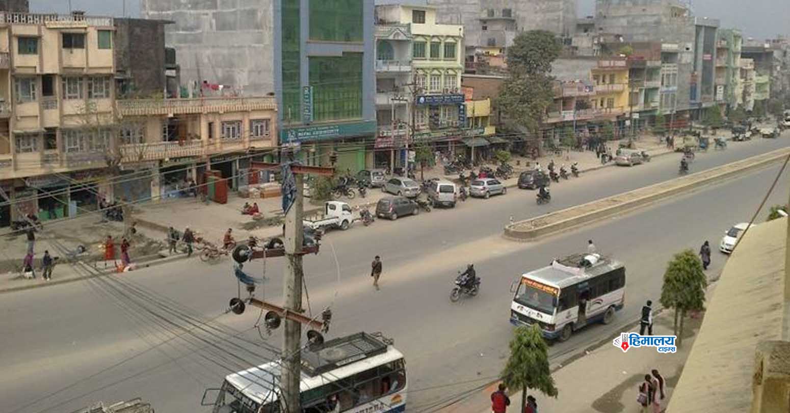 आठ वर्षदेखि अलपत्र बुटवलको राजर्माग चौराहादेखि गोलपार्कसम्मको सडक निर्माणको काम सुरु