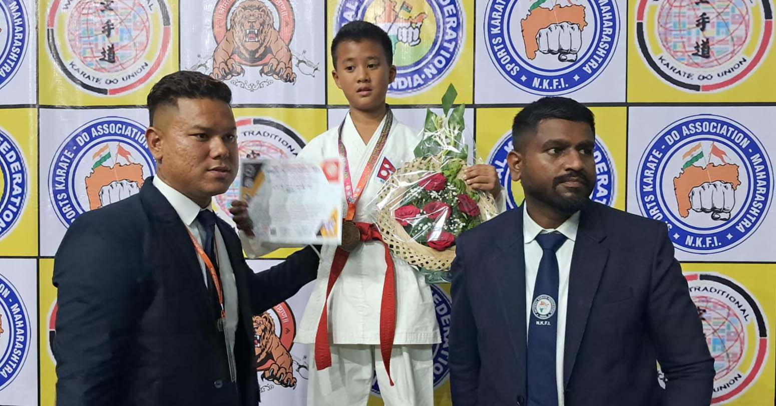 करातेमा नेपालले जित्यो पहिलो स्वर्णपदक